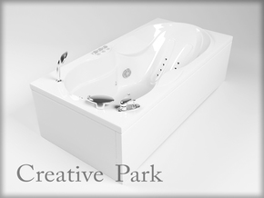 3D модель ванны, компьютерное моделирование